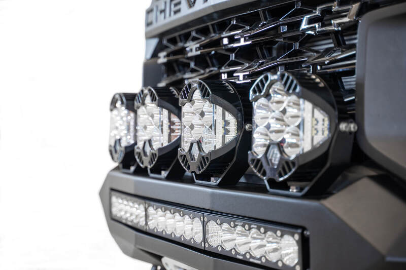 Chevrolet Colorado ZR2 Bumper - Front - Addictive Desert Designs - Stealth Fighter - Hammer Black with Satin Black panels - `21-`27